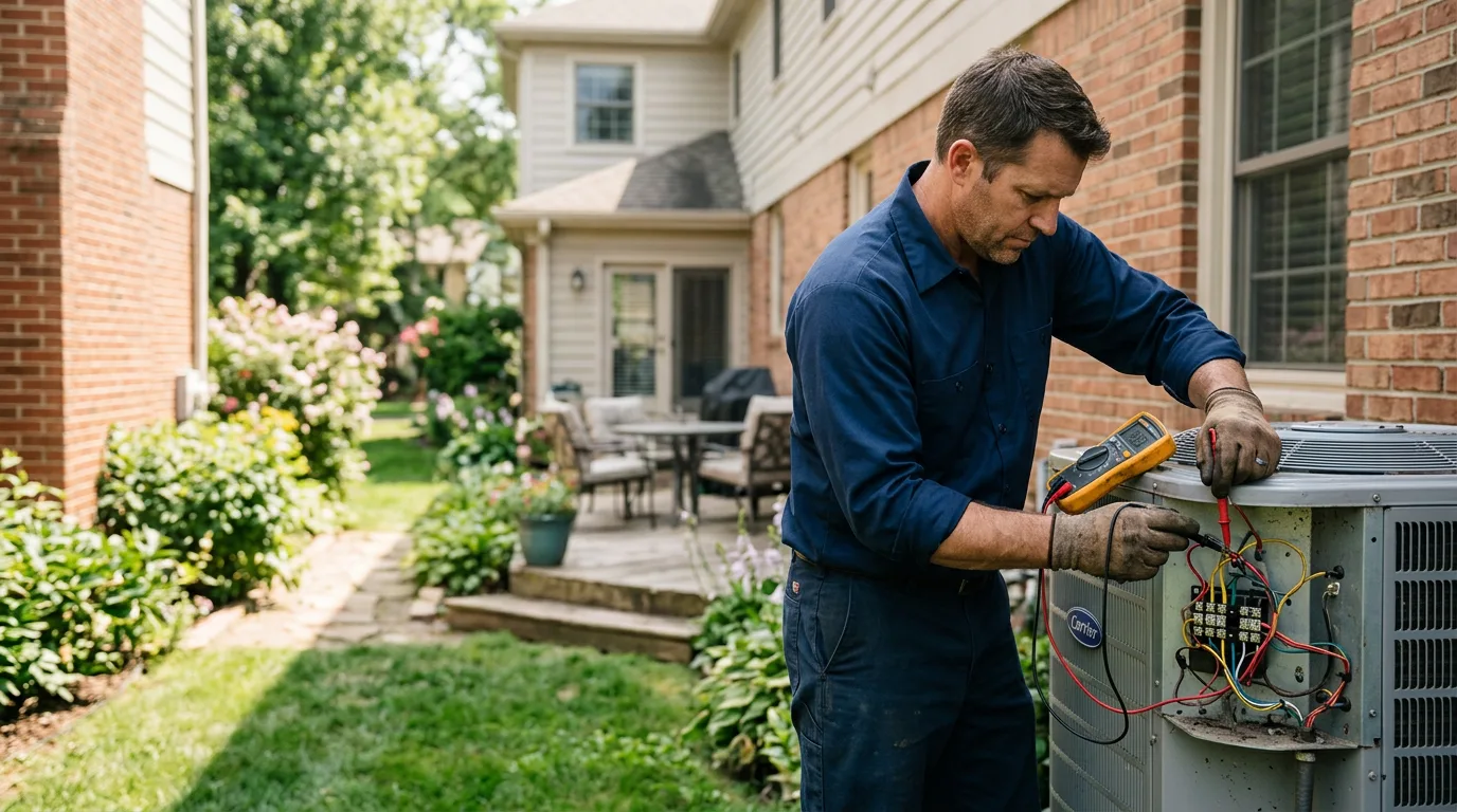 HVAC technician working near Ghent, NY